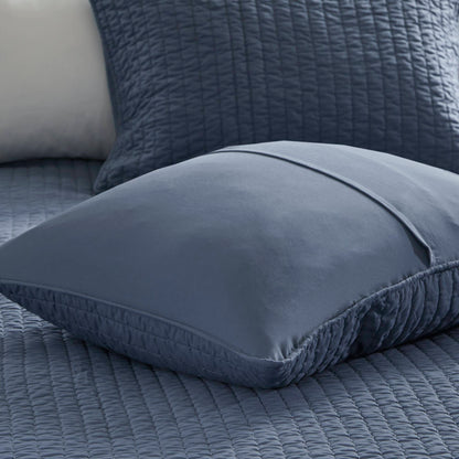 Keaton Quilt Set - Navy