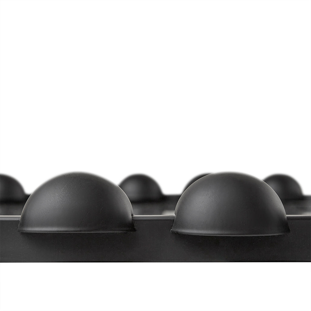 Marlowe Beaded Round Wall Mirror - Black