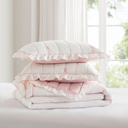 Liv Quilt Set - Pink