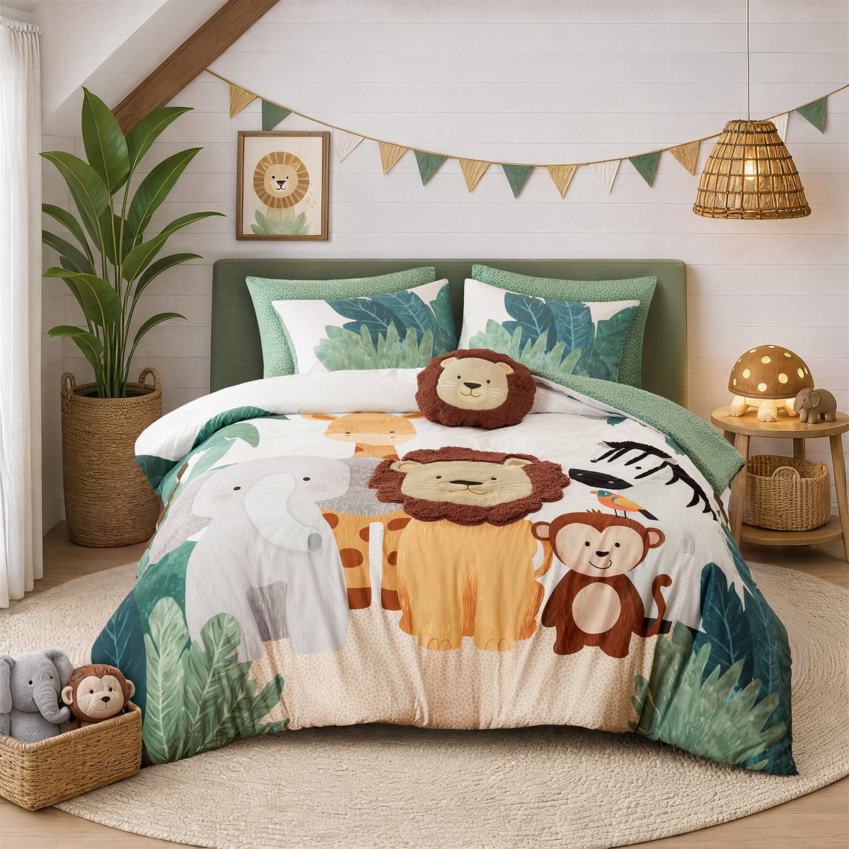 Safari Comforter Set - Green