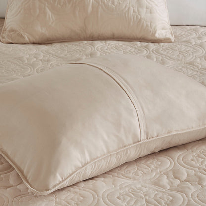 Oakley 3 Piece Reversible Bedspread Set - Khaki