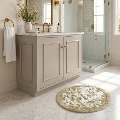Serene Cotton Tufted Bath Rug - Natural