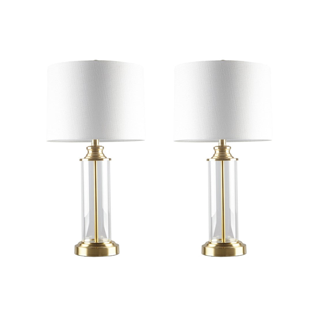Clarity Gold Table Lamp Set of 2