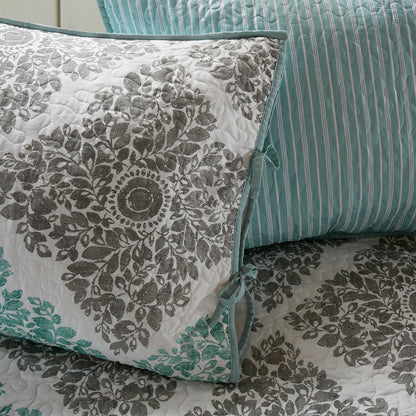 Claire 6 Piece Reversible Daybed Cover Set - Aqua