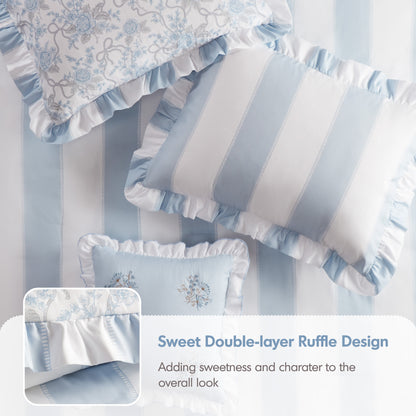 Lara Comforter Set - Blue