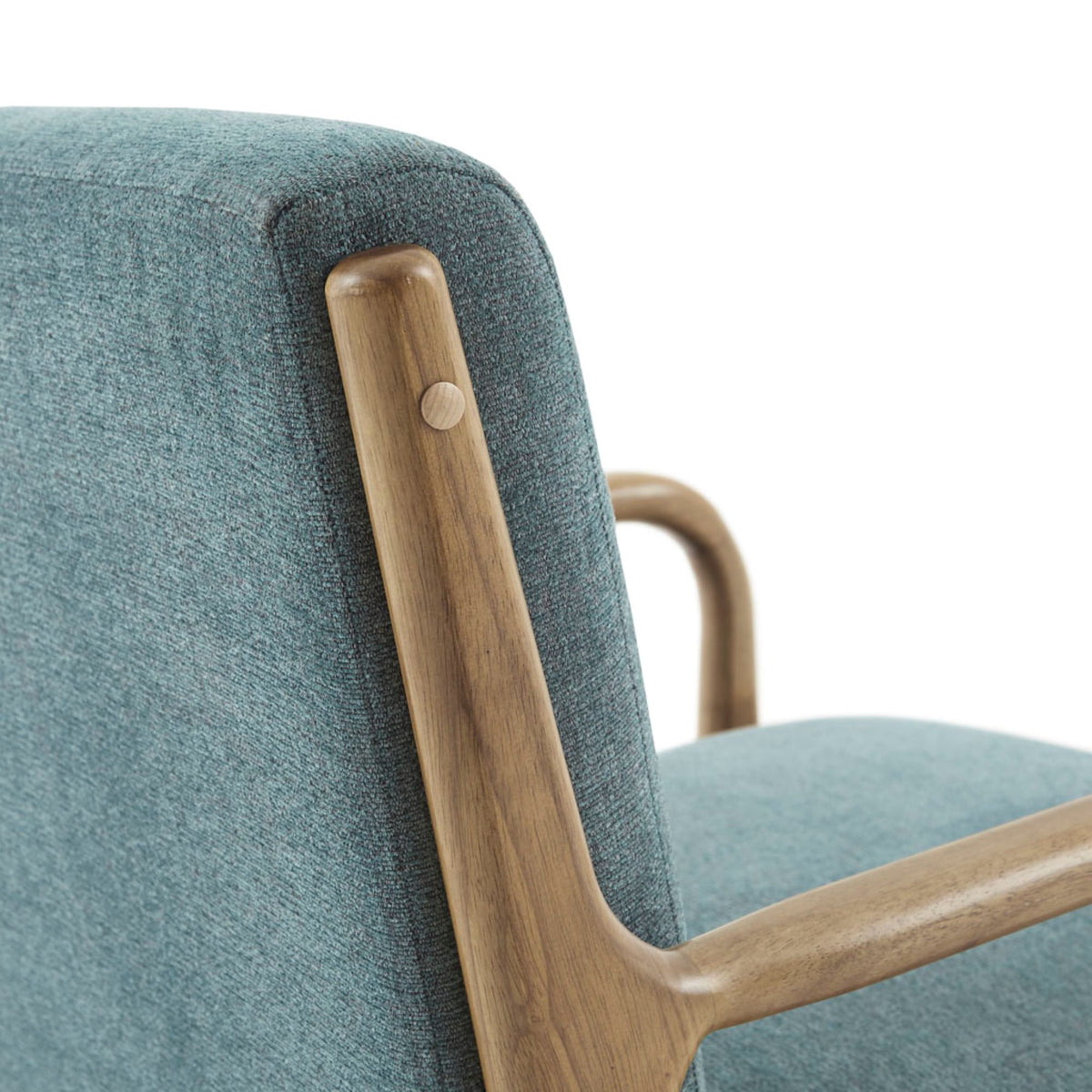 Novak Mid-Century Modern Accent Armchair - Teal