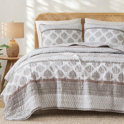 Surya Quilt Set - Clay