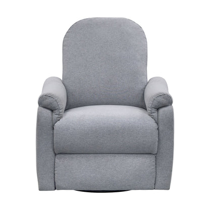 Elio Power Recliner 3-in-1 with Swivel, Glider, Charging Station - Light Grey