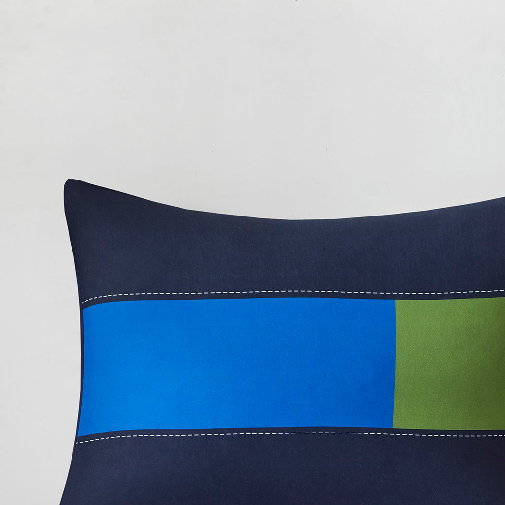Morris Stripe Printed Comforter Set - Multi