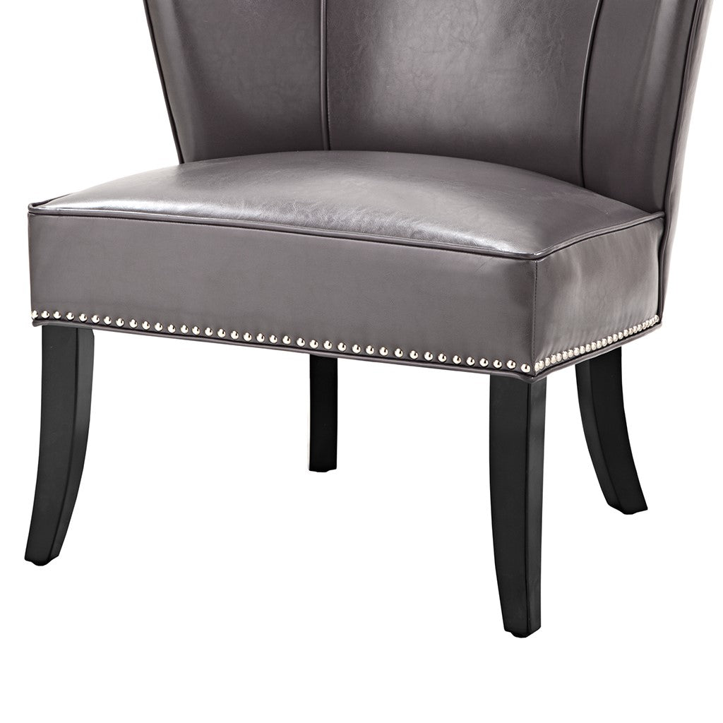 Hilton Armless Grey Accent Chair