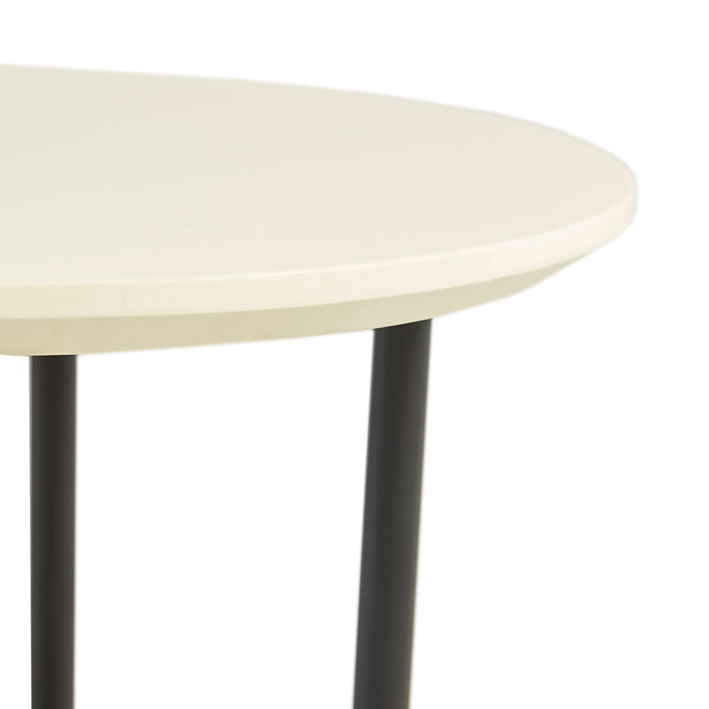 Beaumont End Table - White/Natural