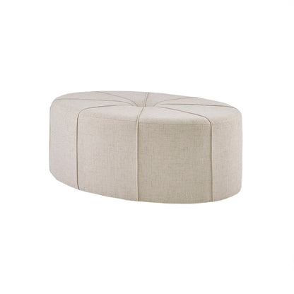Ferris Oval Ottoman - Cream
