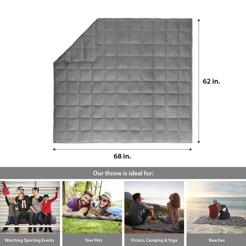 Hadly Wearable Multipurpose Throw - Grey