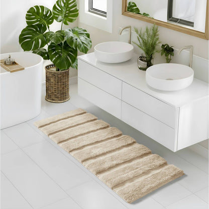 Tufted Pearl Channel Rug - Wheat