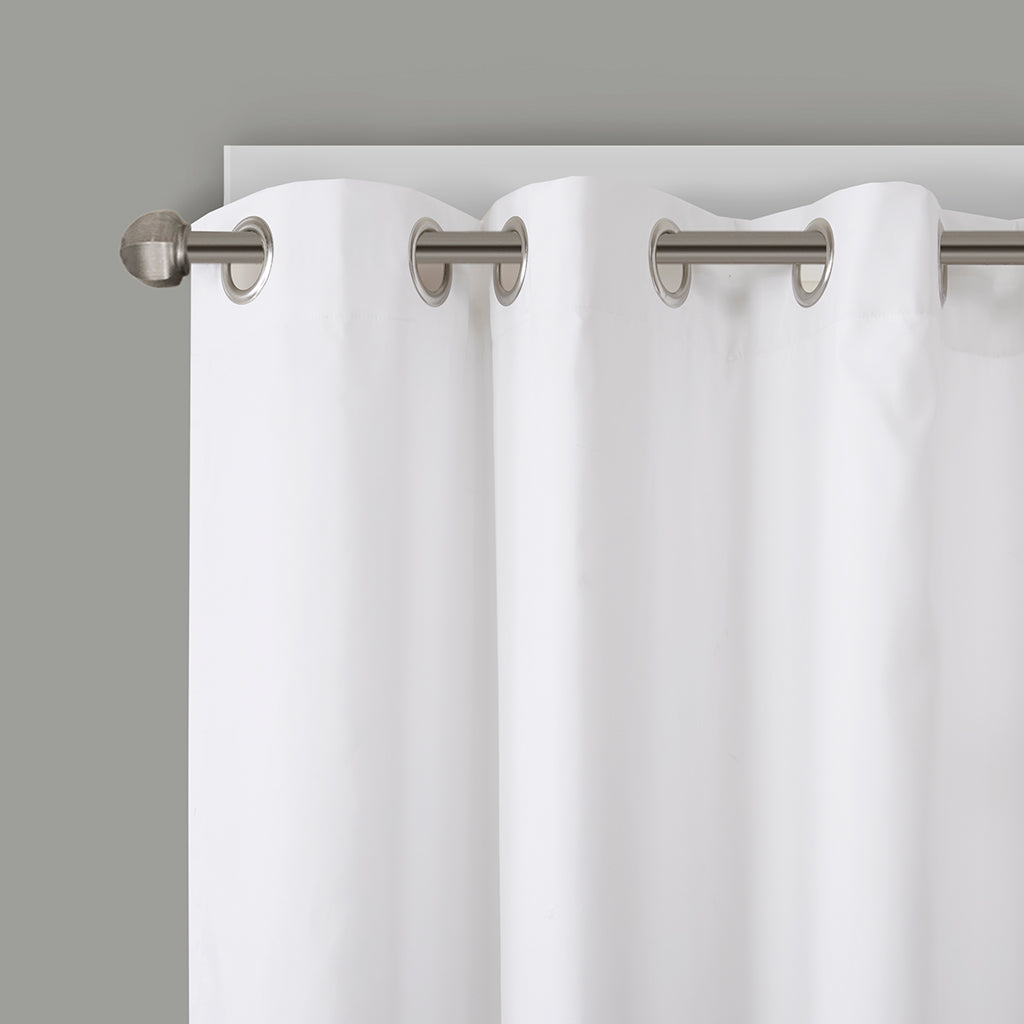 Olivia Printed Total Blackout Curtain Panel - Blue