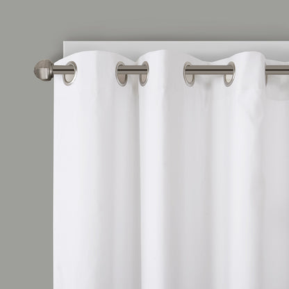 Olivia Printed Total Blackout Curtain Panel - Blue