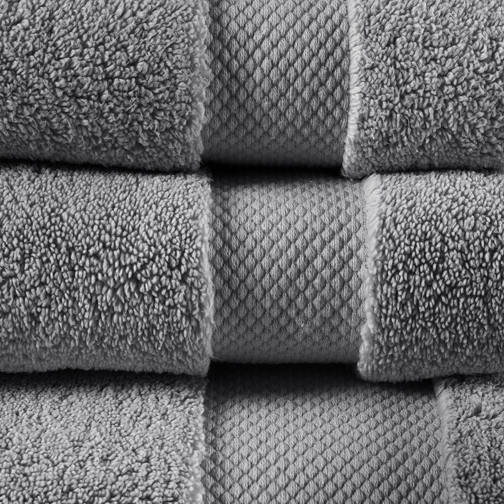 Splendor 1000gsm 100% Cotton 6 Piece Towel Set - Charcoal