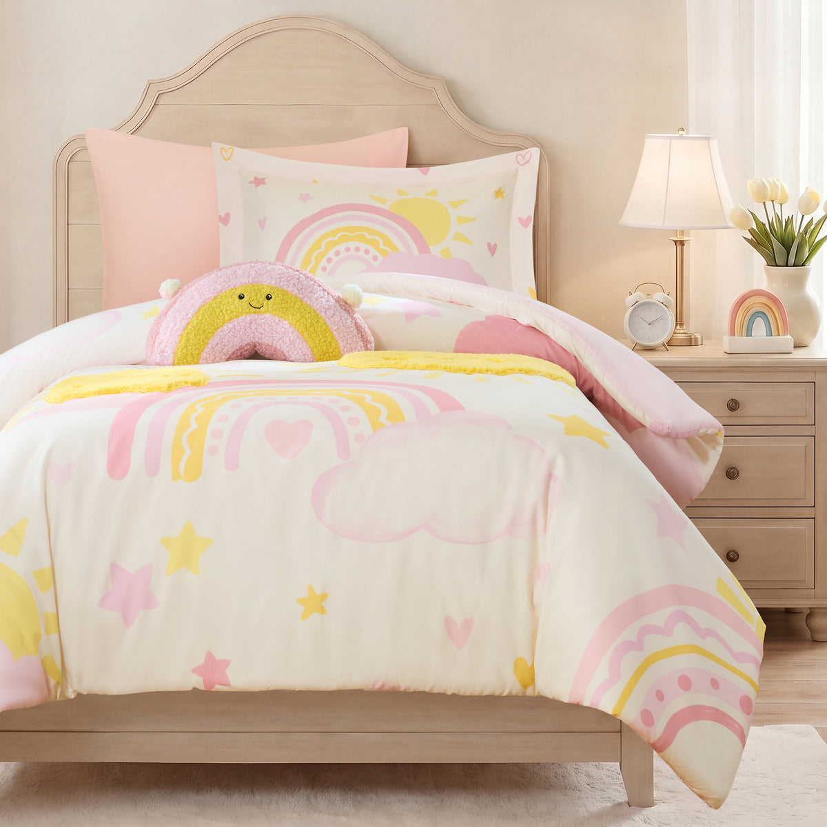 Sunshine Comforter Set - Pink