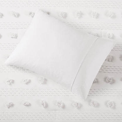 Lucy Clip Jacquard Comforter Set - Ivory