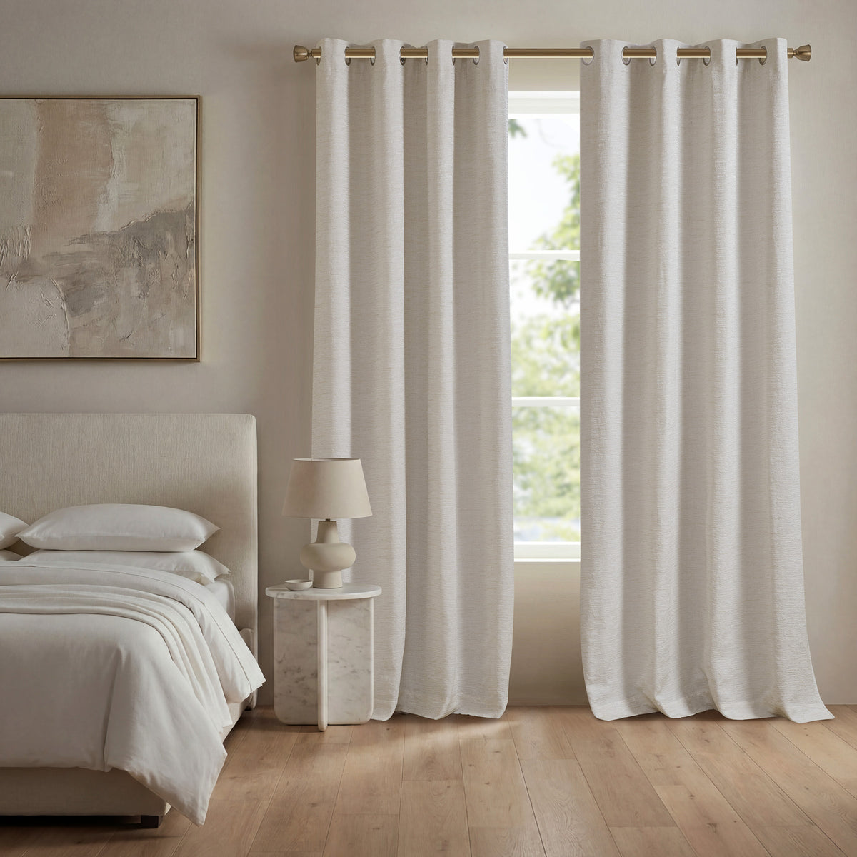 Luna Total Blackout Window Panel - Ivory