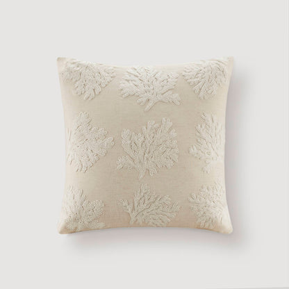 Camila Coral 1 Piece Cotton Pillow Cover - Linen