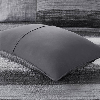 Saben Quilt Set with Cotton Bed Sheets - Black