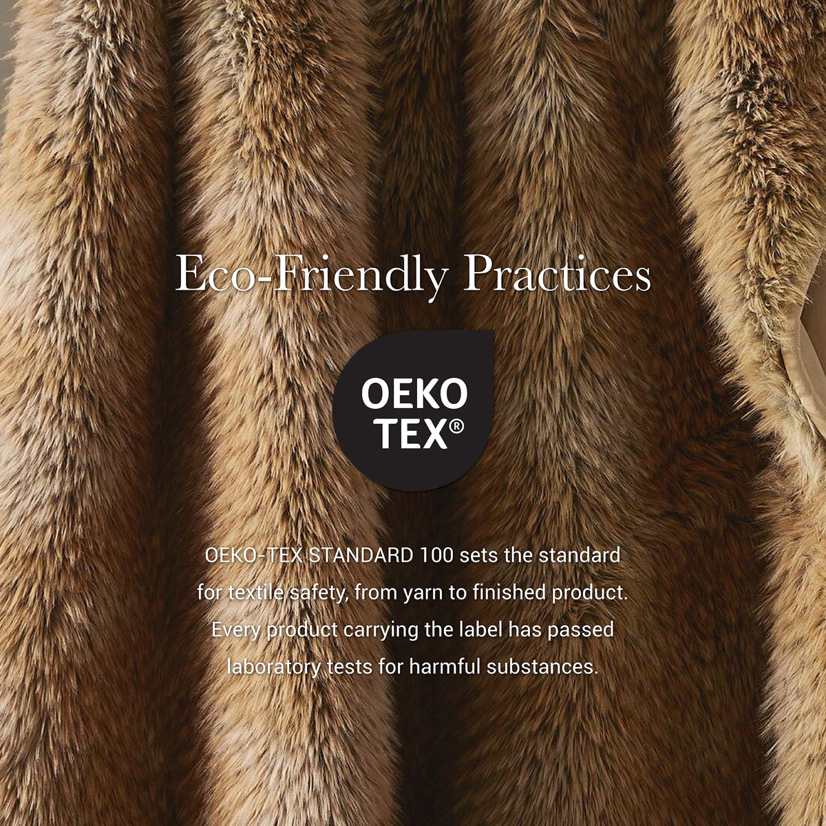 Botswana Animal Print Faux Fur Throw Blanket - Bobcat