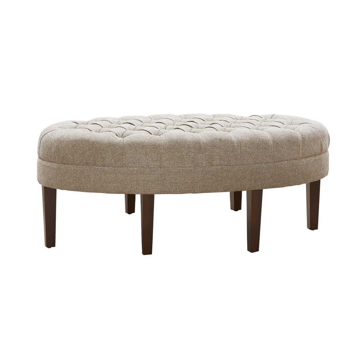 Martin Surfboard Tufted Ottoman - Linen