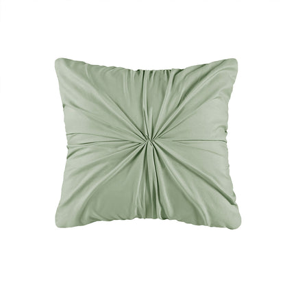 Caralie 4 Piece Seersucker Quilt Set with Throw Pillow - Green