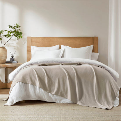 Liquid Cotton Blanket - Beige