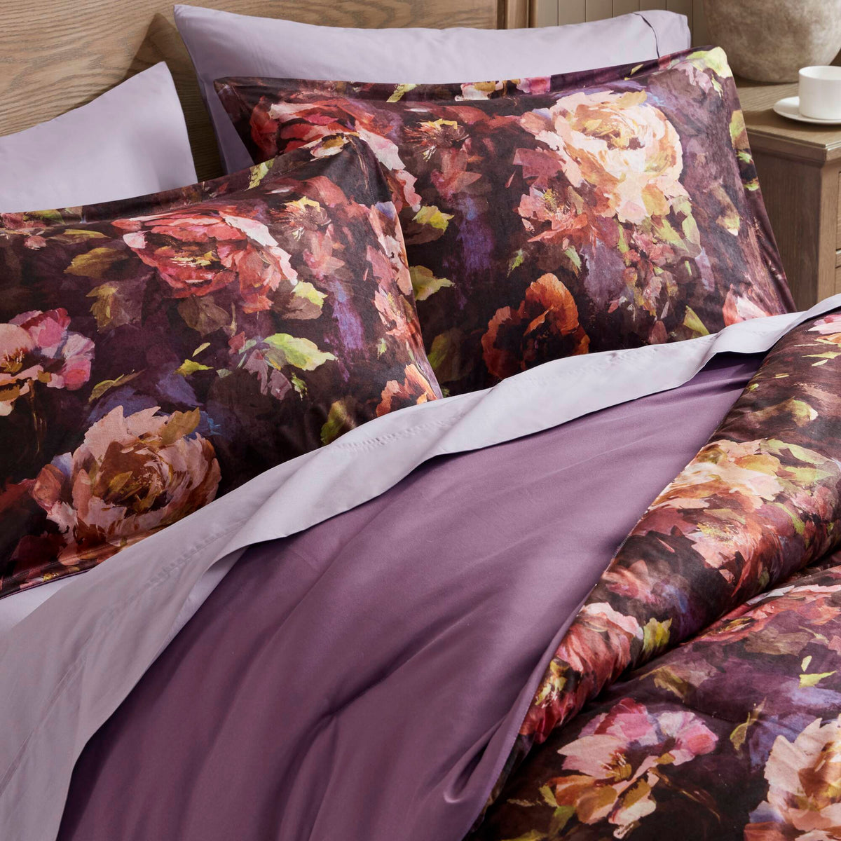 Seraphina velvet comforter set - Purple