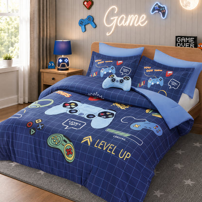 Game Comforter Set - Navy