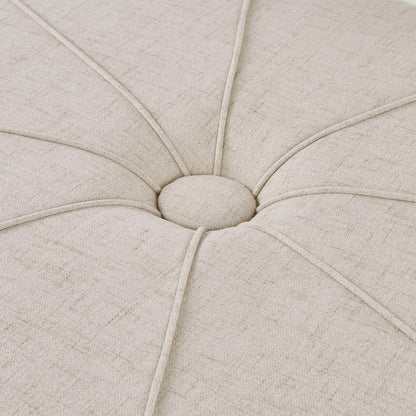 Ferris Oval Ottoman - Cream