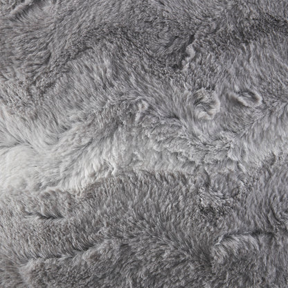 Zuri Faux Fur Square Pillow - Grey