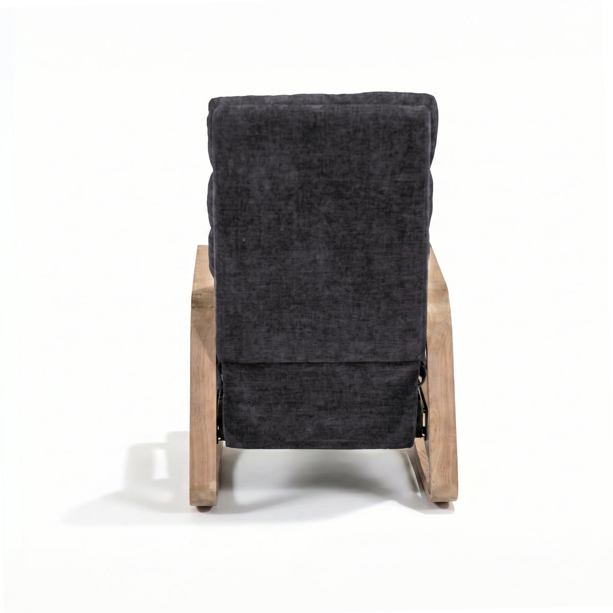 Jordan Wood framed push back Recliner - Grey