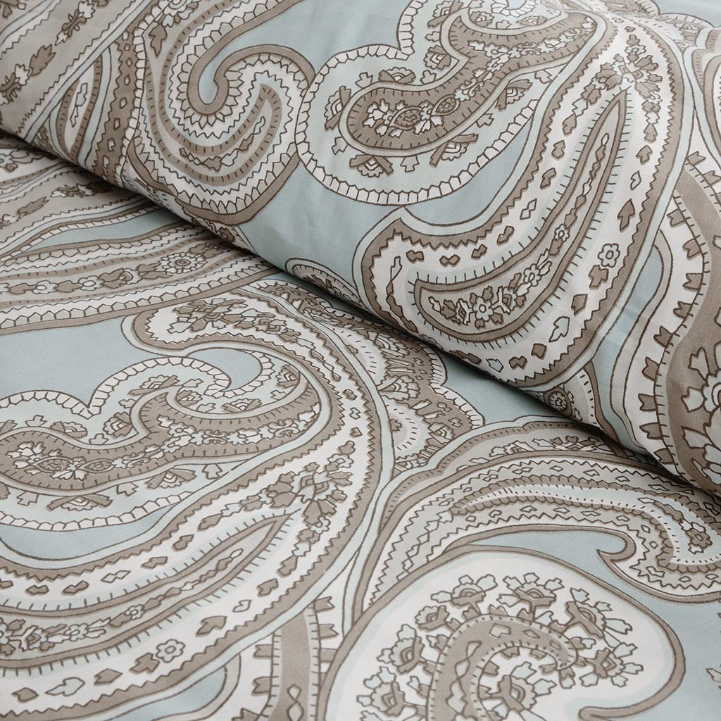 Ronan 5 Piece Cotton Comforter Set - Blue