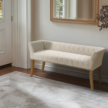 Welburn Upholstered Bench - Taupe Multi