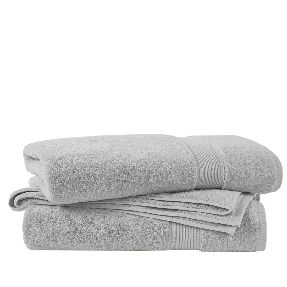 800GSM 100% Cotton Bath Sheet 2 Piece Set - Silver