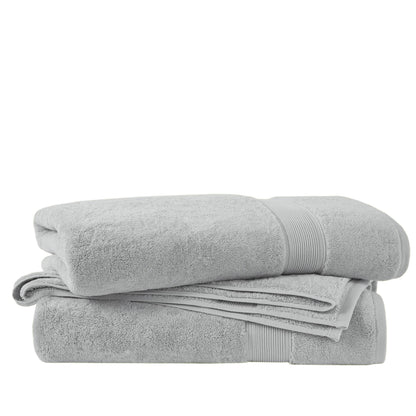 800GSM 100% Cotton Bath Sheet 2 Piece Set - Silver