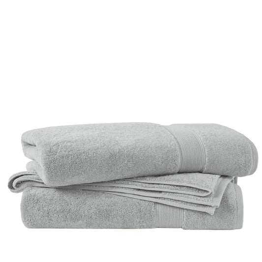 800GSM 100% Cotton Bath Sheet 2 Piece Set - Silver