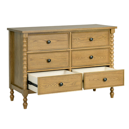 Beckett 6-drawer dresser (46"W) - Natural