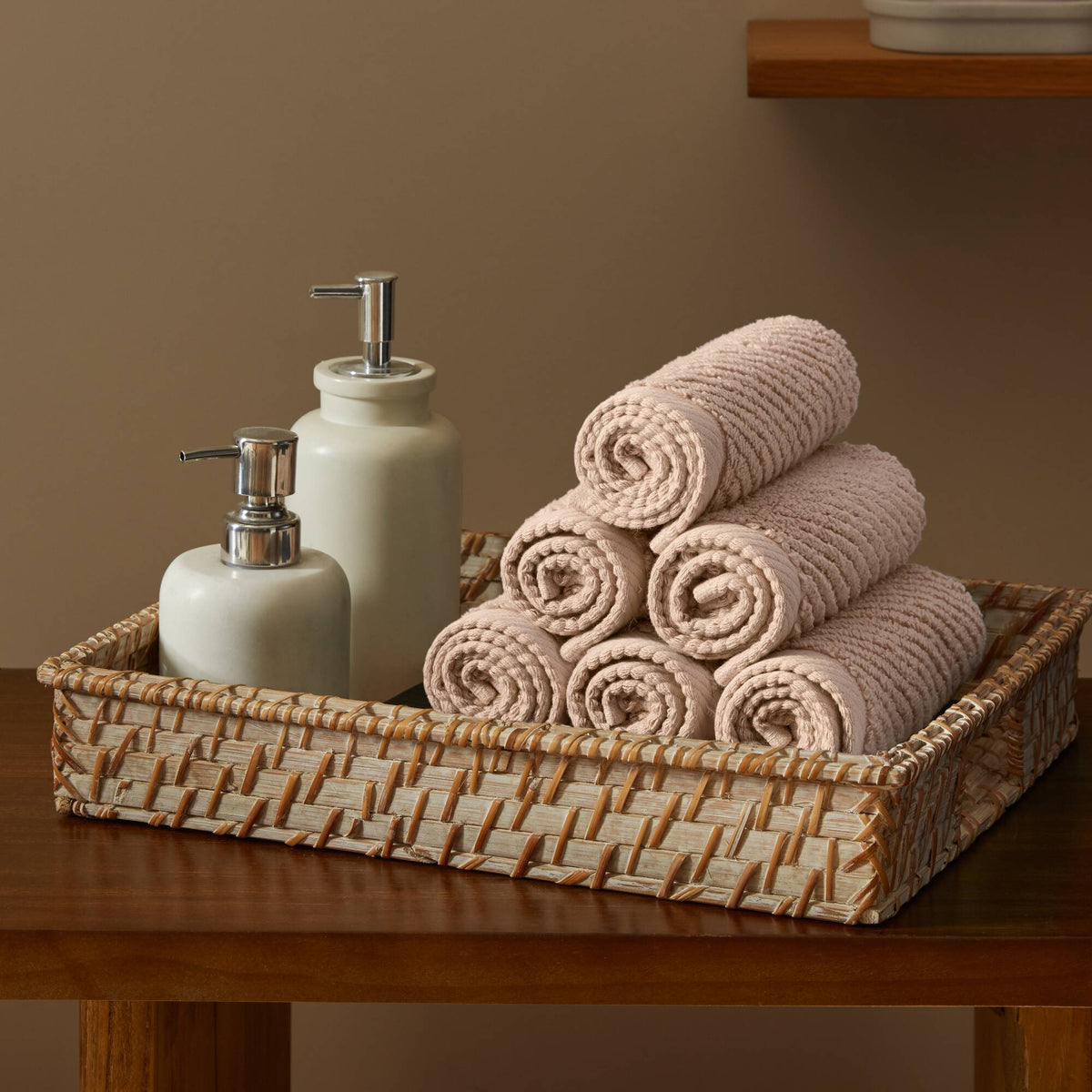 Diagonal Ribbed - Beige