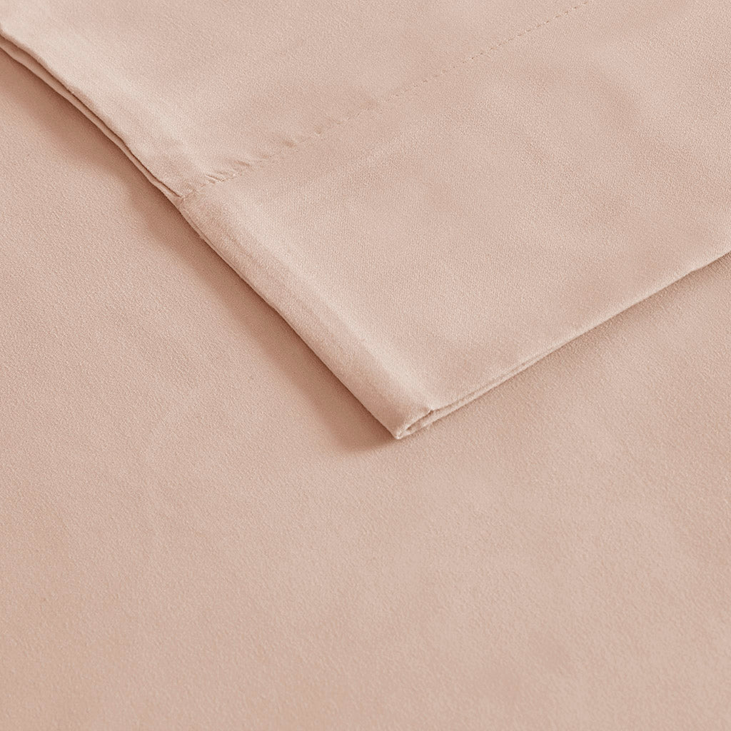 Luxurious Brushed Microfiber Deep Pocket Sheet Set - Blush