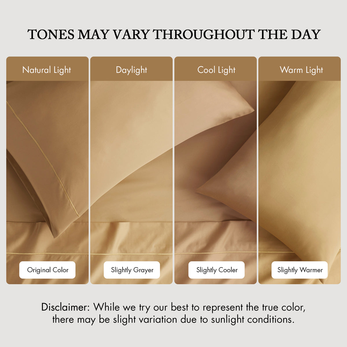 600 Thread Count Pima Cotton Sheet Set - Gold