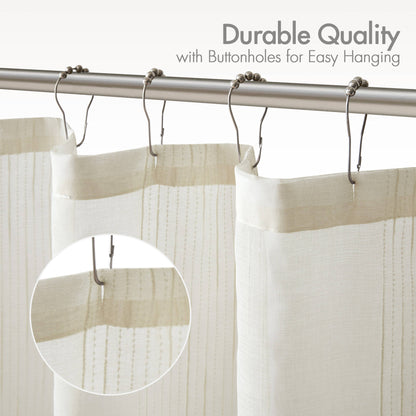 Anna Sheer Shower Curtain - Ivory