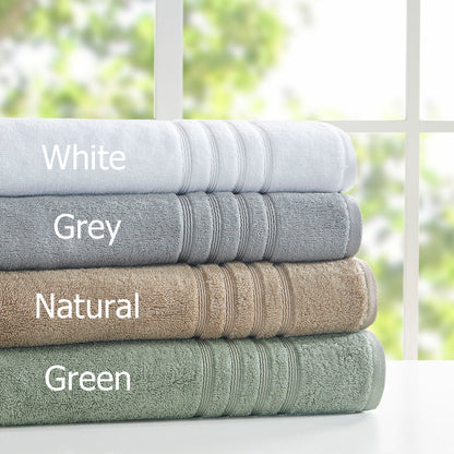 Nurture Sustainable Antimicrobial Bath Towel 6 Piece Set - Natural