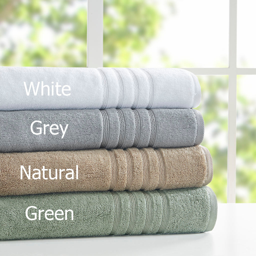 Nurture Sustainable Antimicrobial Bath Towel 6 Piece Set - Grey