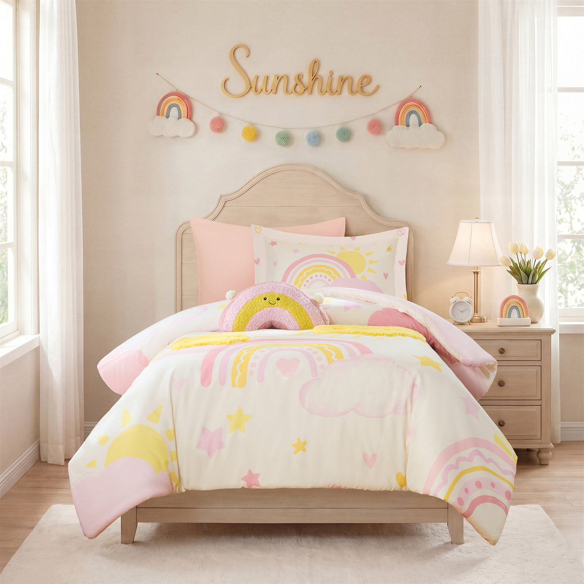 Sunshine Comforter Set - Pink