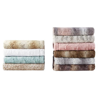 Zuri Faux Fur Throw - Brown