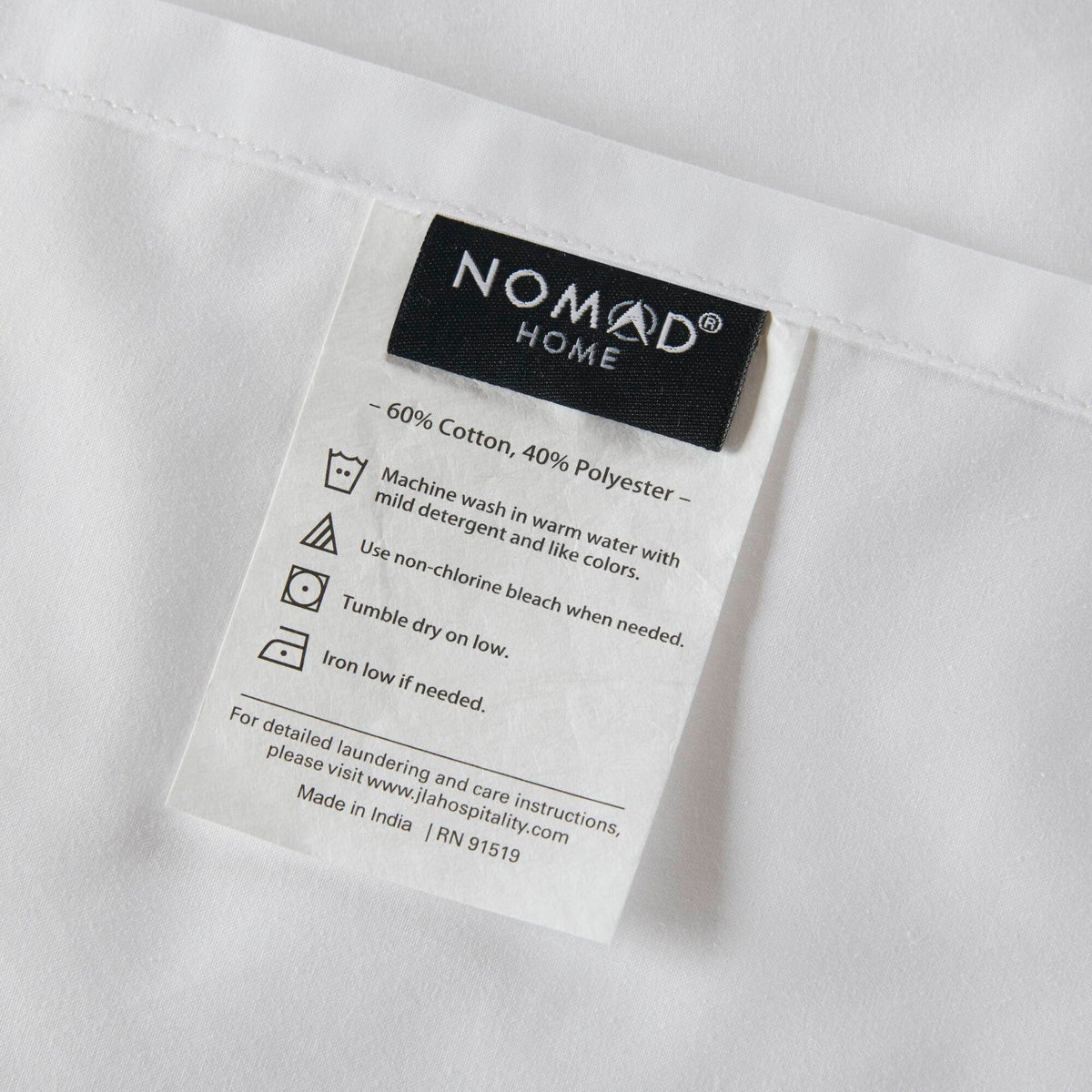 Percale Weave Premium Cotton Rich Sheet Set - Bright White